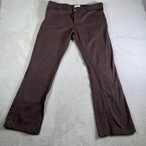 Mintcrew Jeans Mens 38x30 Brown Straight Leg 100% Cotton Button Fly Denim Pants